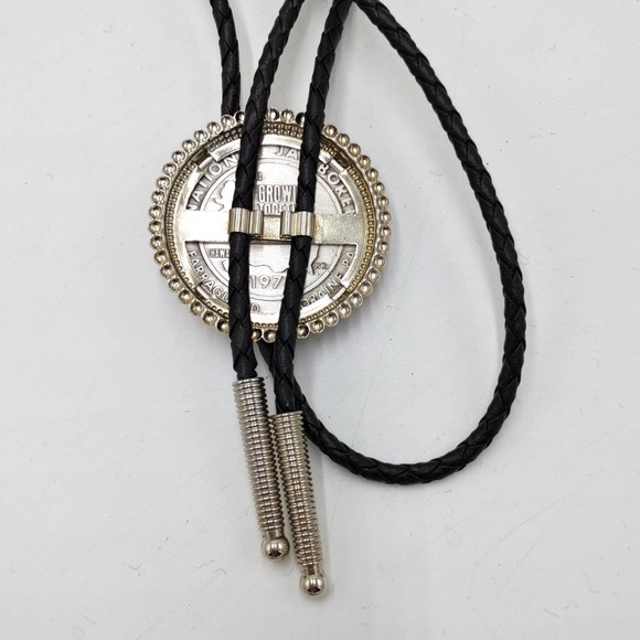 1973 National Scout Jamboree Silver BSA Braided Necklace Adjustable 16" NEW - Picture 4 of 5